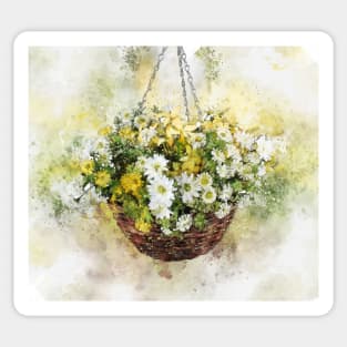 Flower Basket 2 Sticker